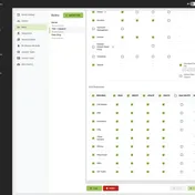 Controvo role editor showing Bulk Delete and Default Global Policy permissions alongside standard CRUD controls for 3CX resources